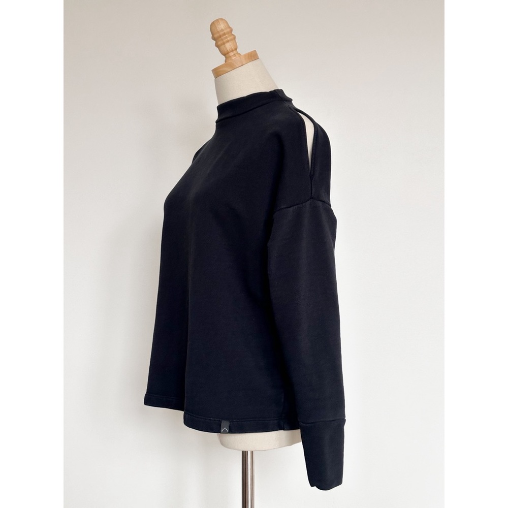 Varley Black Carbon Revive Cold Shoulder Sweatshirt Women’s Small